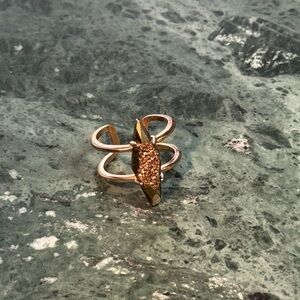 Kendra Scott Drusy Rose Gold Adjustable Ring